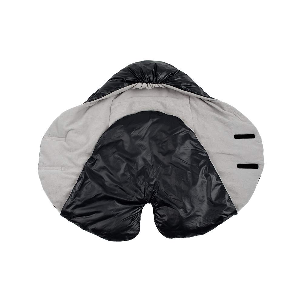 7AM Enfant Baby Car Seat Cover - Nido Quilted Infant Car Seat Protector with Hooded Soft Plush Lining | Universal Fit for Strollers & Car Seats | Perfect for Winter Warmth & Outdoor Protection