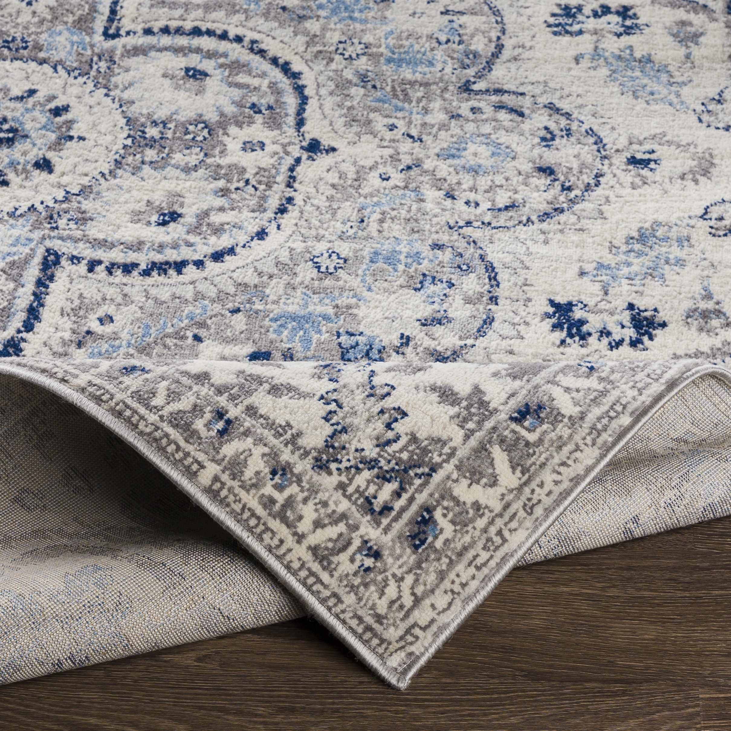 Hauteloom Treharris Traditional Area Rug - Gray, Ivory, Beige - 5'3
