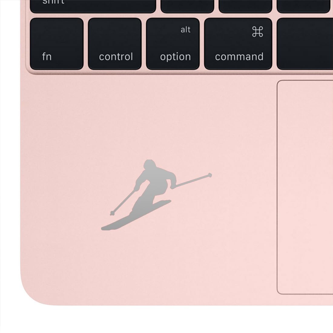 Premium Waterproof Vinyl Decal Stickers - Skier Silhouette (Metallic Silver, Set of 2) for Laptop, Phone, Helmet, Car Window, Bumper, Mug, Cup, Door & Wall Decor | Perfect for Winter Sports Enthusiasts & Ski-Themed Room Decor