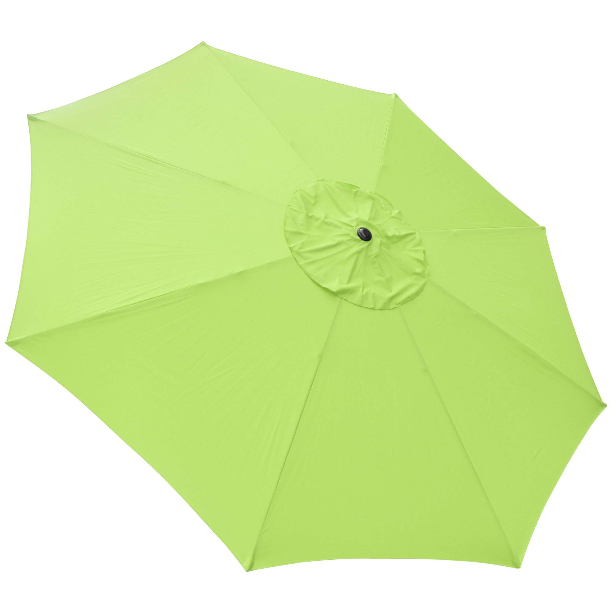 13 FT Round Aluminum Patio Umbrella with 8 Ribs - Detachable Pole & Binding Strap - 100% Polyester Fade-Resistant Canopy with Air Vent - Outdoor Shade for Poolside, Garden, and Patio - US Delivery