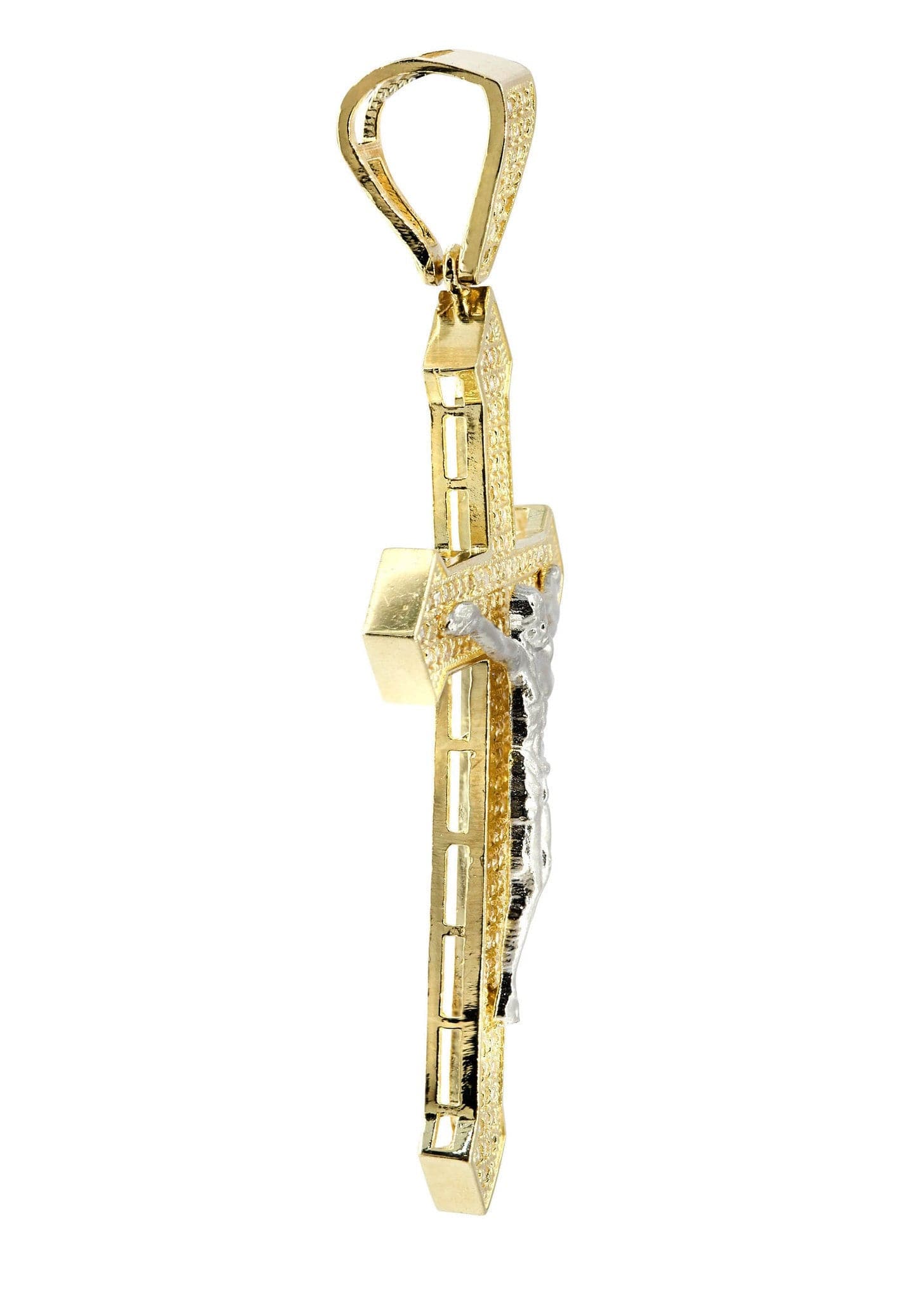 10K Gold Cross Pendant Necklace for Women & Men - 6 Grams Solid Gold Religious Jewelry - Perfect for Baptism, First Communion, Confirmation & Everyday Wear