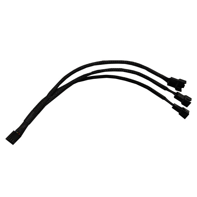 10-Pack 1 to 3 Way PWM PC Fan Splitter Cable - Sleeved 4-Pin Y Splitter for Computer Case Cooling Fans - Perfect for Gaming PC, Workstation & Server Cooling Systems