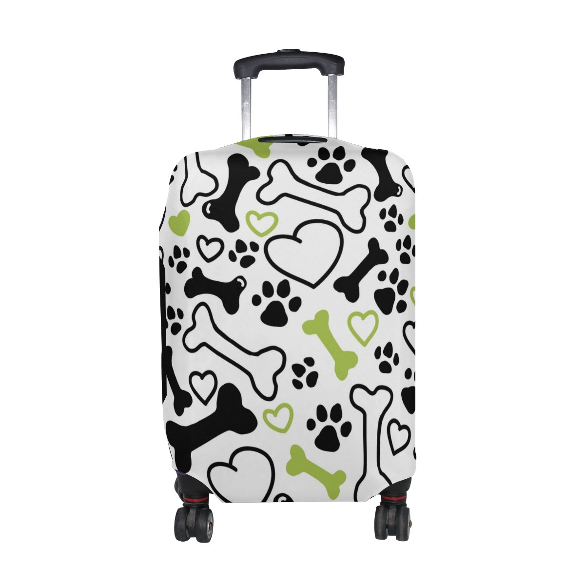 U LIFE Cute Dog Pattern Luggage Cover - Waterproof Suitcase Protector for Travel (Kids, Men & Women) - Perfect for Airplane, Train & Car Trips