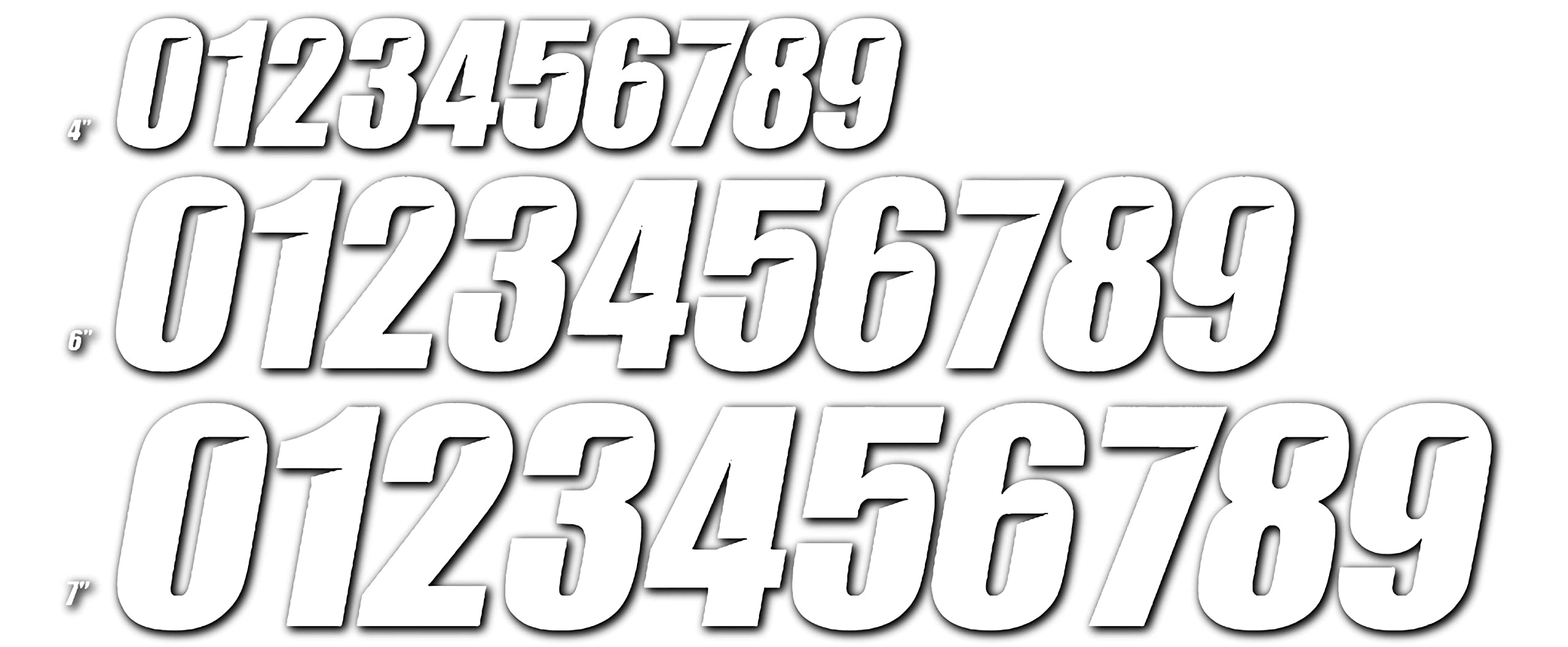 45-28-1 Slash Series White Number 1 (4 Inch) - DIY Home Decor, Mailbox Numbers & Address Signs