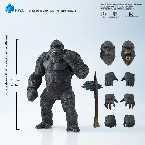 Pre-Order Hiya 6-Inch 16cm Godzilla vs Kong Action Figure - Exquisite Basic Series from The New Empire Movie | Collectible Toy for Display & Play
