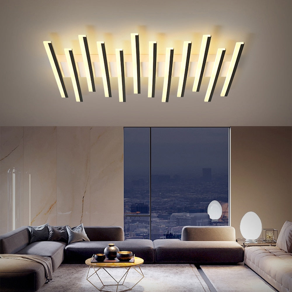 Minimalist Chandelier - Modern Crystal Ceiling Light Fixture for Dining Room, Bedroom & Living Room | Elegant Home Decor Lighting for Contemporary Spaces