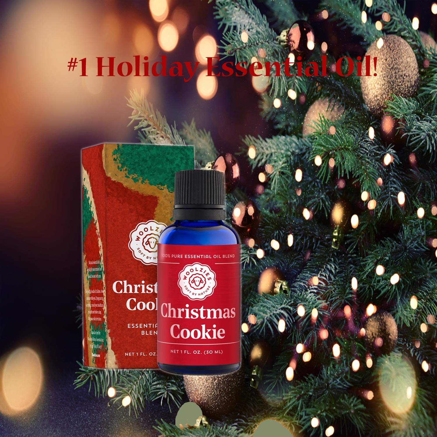 Christmas Cookie Essential Oil Blend - 100% Pure Therapeutic Grade for Aromatherapy, Cooking & Skin Care | Holiday Diffuser, Baking & Massage Oil