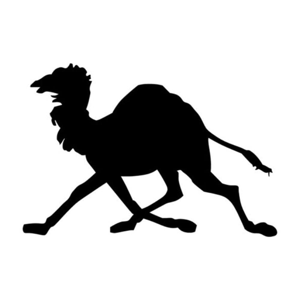 2 Pcs Funny Running Camel Car Decal Stickers - 149.5CM Vinyl Bumper Sticker for Cars, Trucks & SUVs - Waterproof Automotive Styling Accessories for Outdoor Adventures & Road Trips