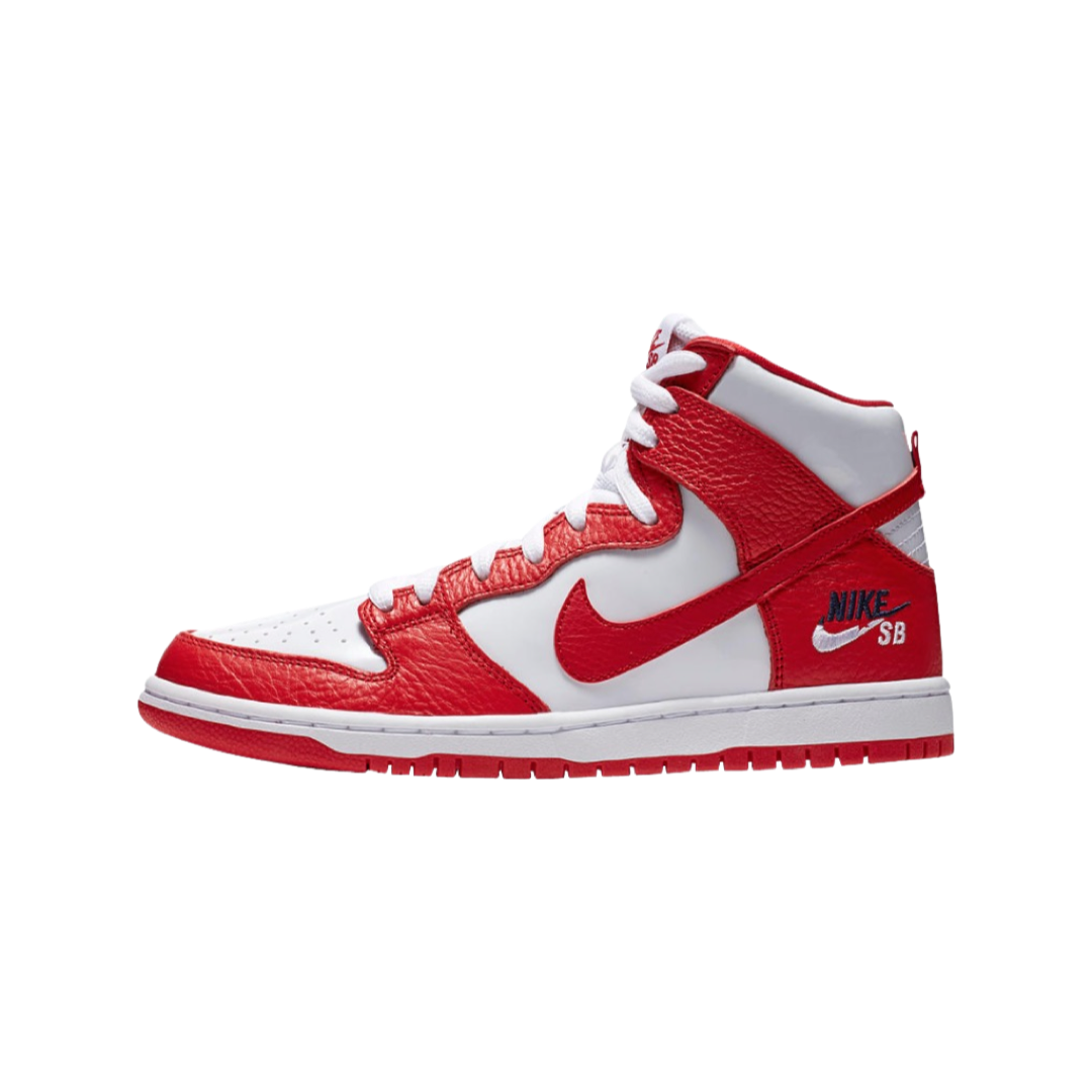 Nike SB Dunk High Future Court Red White Sneakers - Men's Basketball Shoes for Streetwear & Skateboarding | Perfect for Urban Fashion & Casual Wear