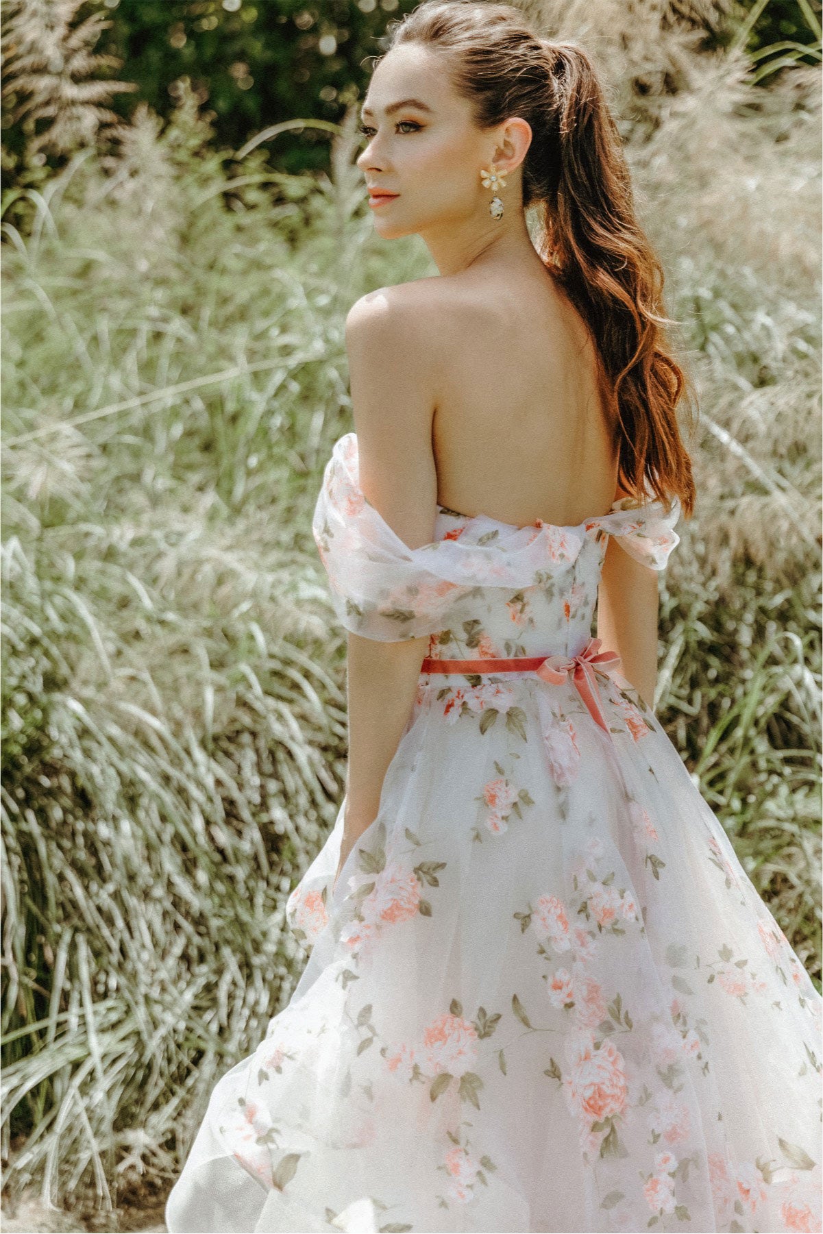 Wtoo Rosabel Floral Gown - Elegant Wedding Dress with Lace Appliques & Floral Embroidery | Perfect for Bridal Ceremonies, Formal Events & Special Occasions
