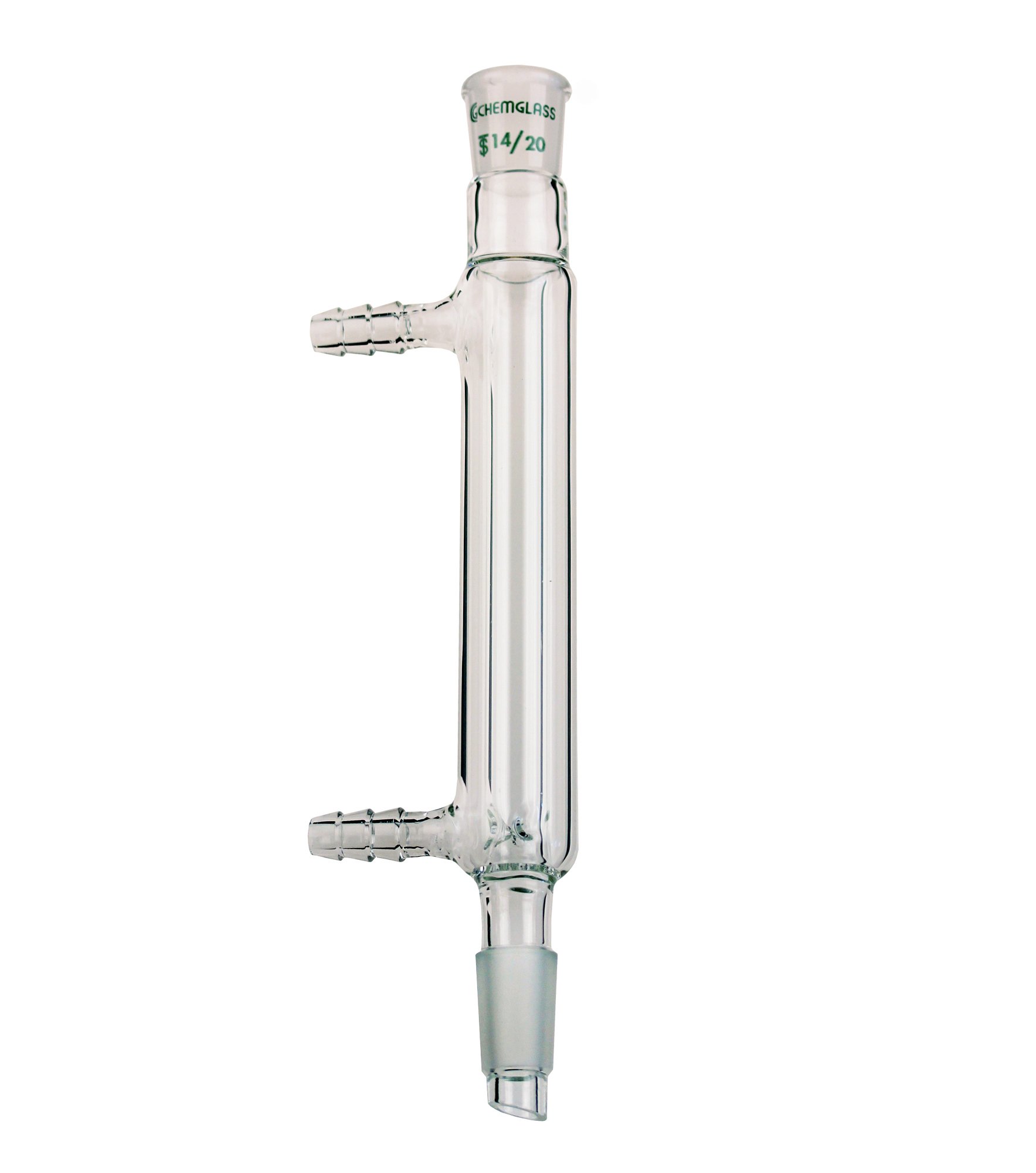 Premium 14/20 Joint Glass Water Jacketed Distilling Column - 110mm Length for Essential Oil Extraction & Home Distillation | Lab & DIY Chemistry Equipment