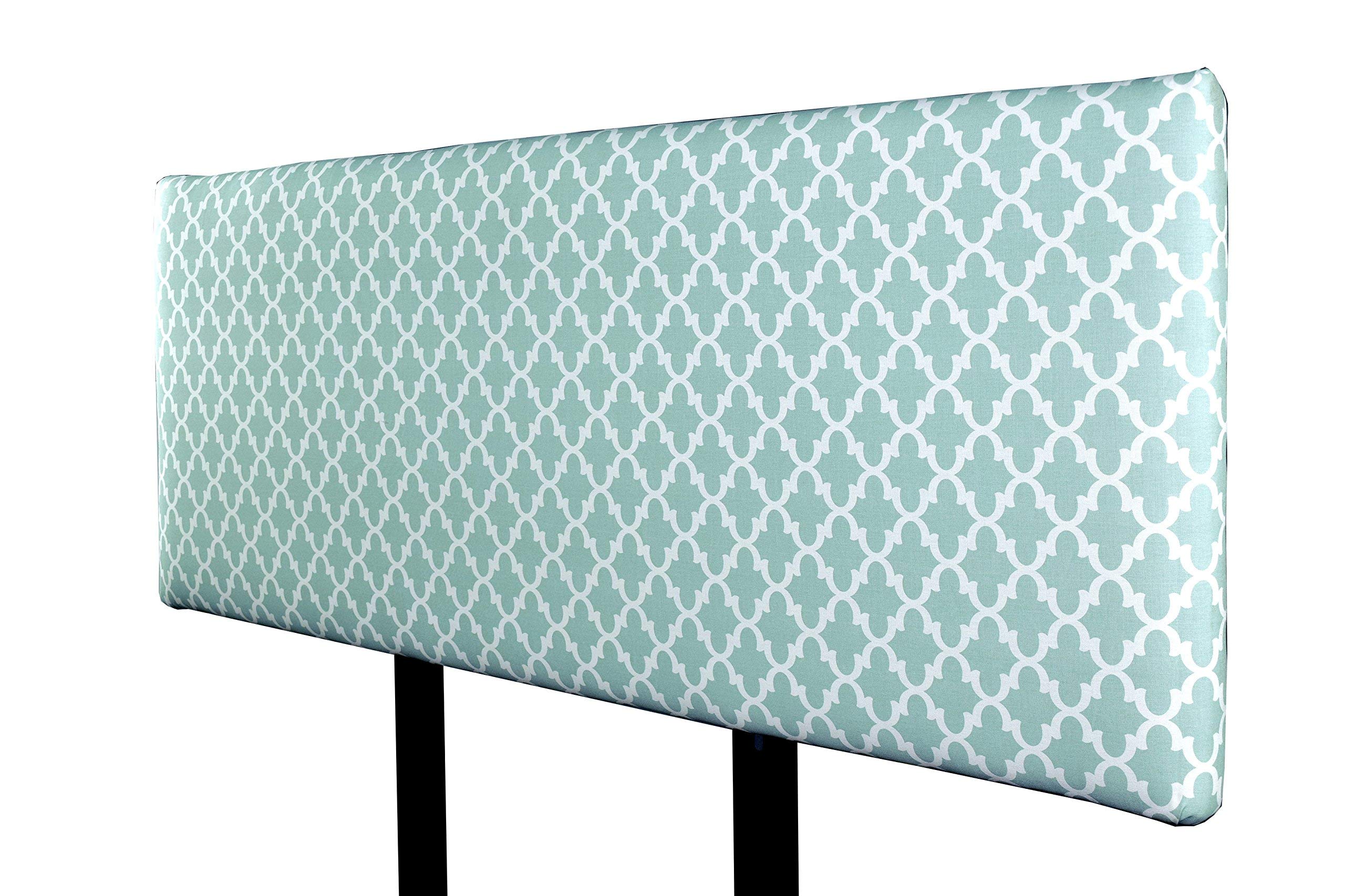 MJL Furniture Alice Padded Headboard - Contemporary Full Size Bedroom Decor with Snowy Finish | Fulton Series USA-Made Headboard for Master & Guest Bedrooms