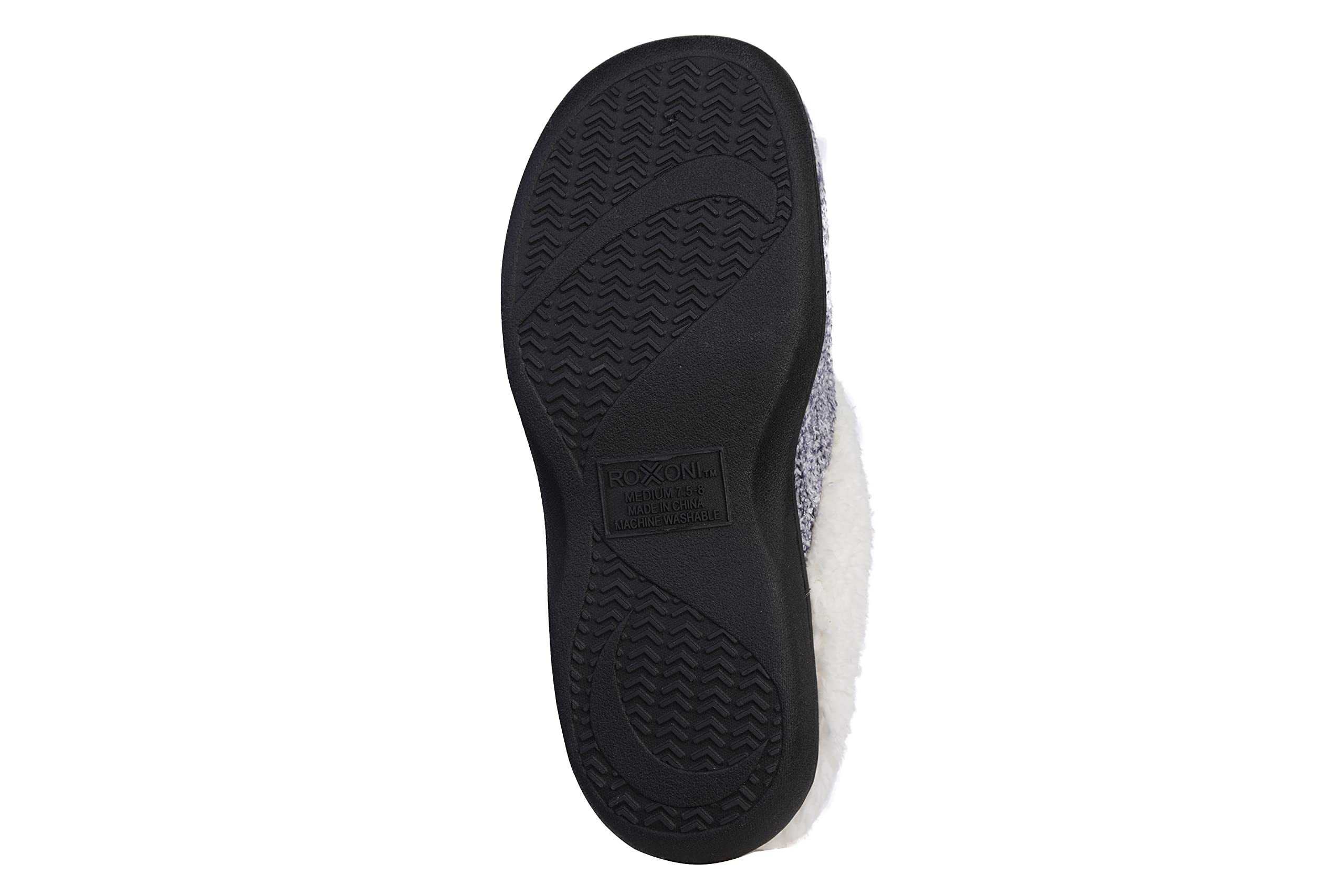 Roxoni Women's Knit Fleece-Lined Cozy Clog House Slippers - Warm Indoor Shoes for Winter Comfort at Home, Office & Travel