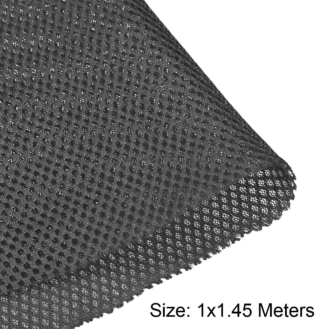 uxcell Dark Gray Speaker Mesh Grill Fabric - 1x1.45M (40x57 inches) - Dustproof Stereo Speaker Cover for Home Theater, Studio & DIY Audio Projects