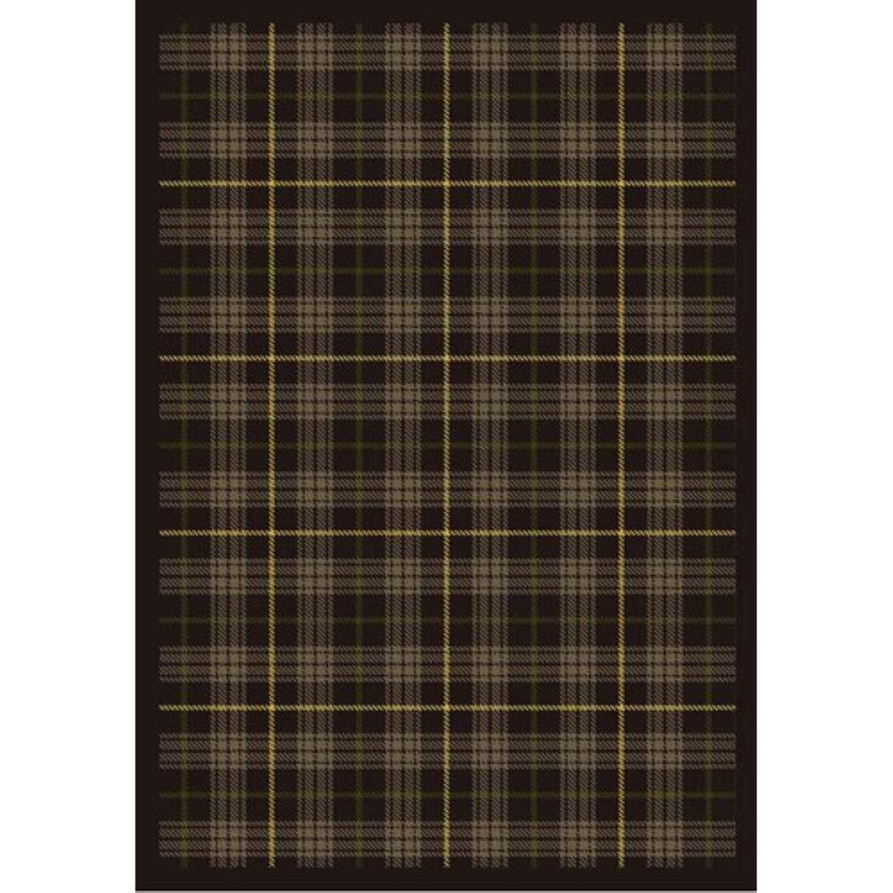 Joy Carpets Kaleidoscope Bit O' Scotch Whimsical Area Rugs - Bark Brown - Soft Non-Slip Kids Playroom & Nursery Rug for Home Decor