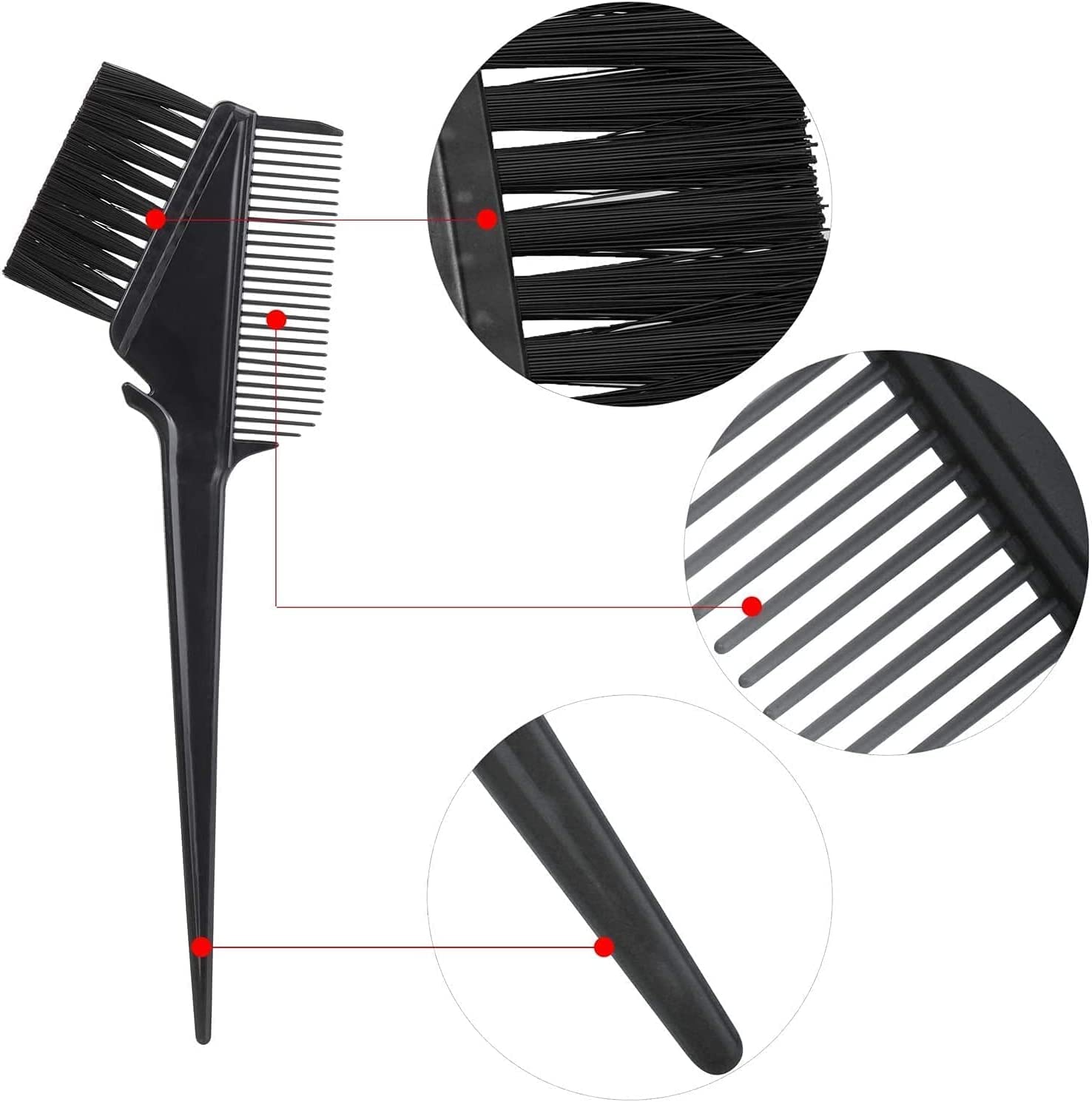 Hair Dye Brush Set of 5 - Mixing Bowl & Shower Cap for Salon & Home Use