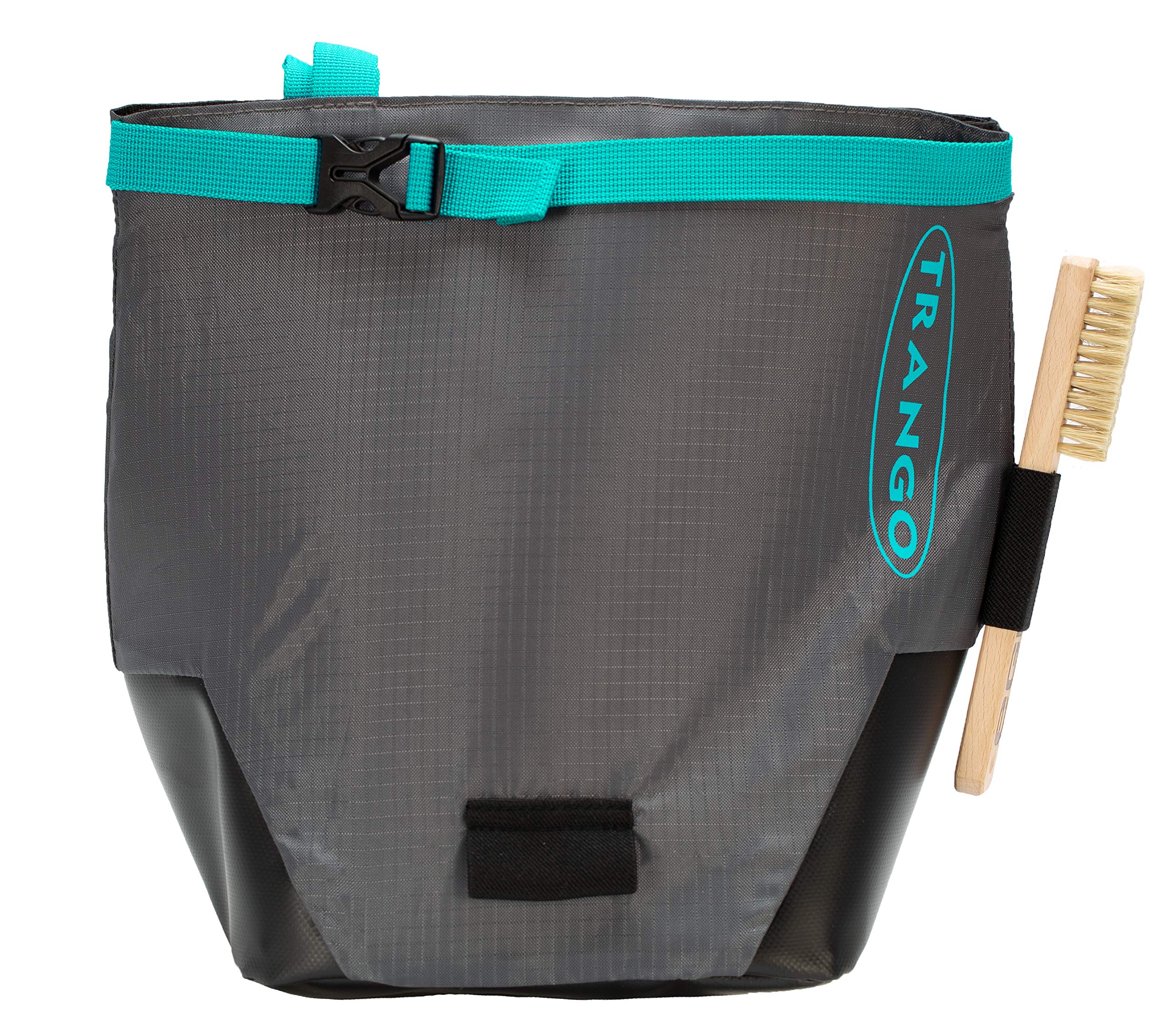 TRANGO Chaos Chalk Bucket for Rock Climbing - Premium Chalk Bag with Belt Loop & Secure Closure, Teal - Perfect for Bouldering, Gym Training & Outdoor Climbing Adventures