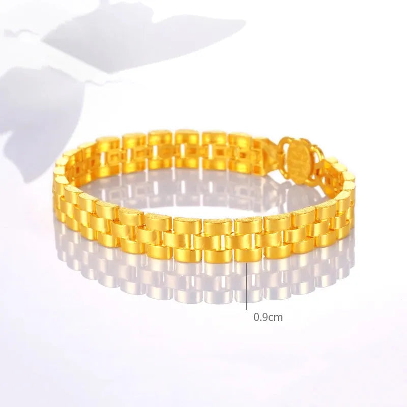 24K Pure Gold Bracelet for Women - 999 Solid Real Gold Bangle with Floral Design, Classic & Trendy Fine Jewelry Gift for Her - Perfect for Weddings, Anniversaries & Special Occasions (2023 New Arrival)