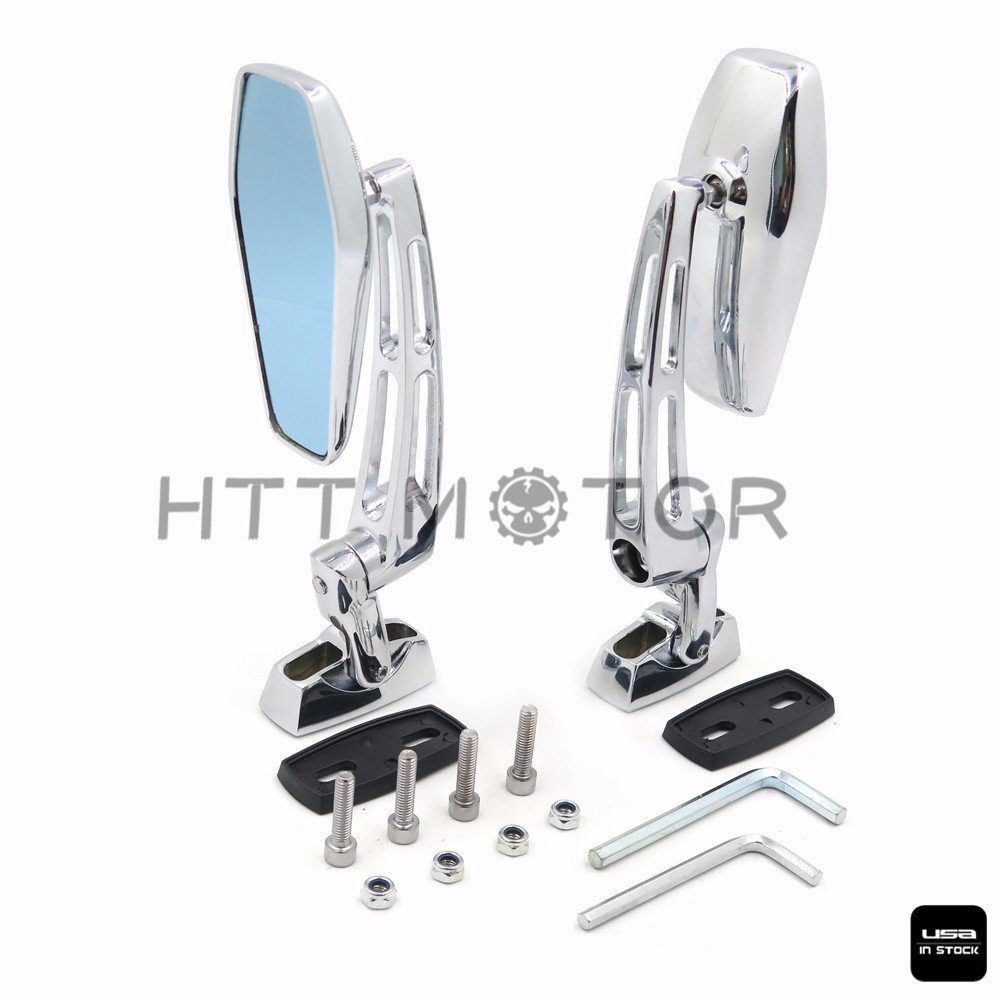 Universal 6mm Rearview Mirrors for Ducati Aprilia YZF R1 R1S R6 R6S 600R - Durable Motorcycle Side Mirrors for Enhanced Safety & Style - Perfect for Street Bikes, Cruisers & Commuting