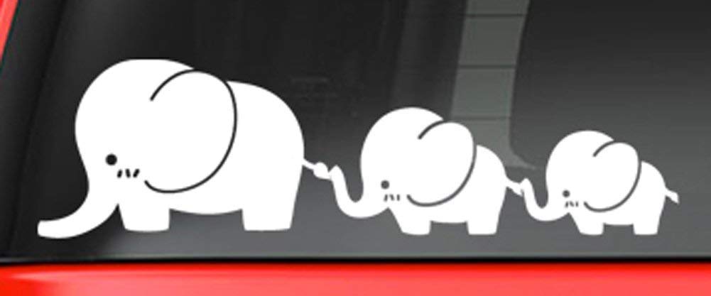 Cute Elephant Family Vinyl Decal Sticker - 5