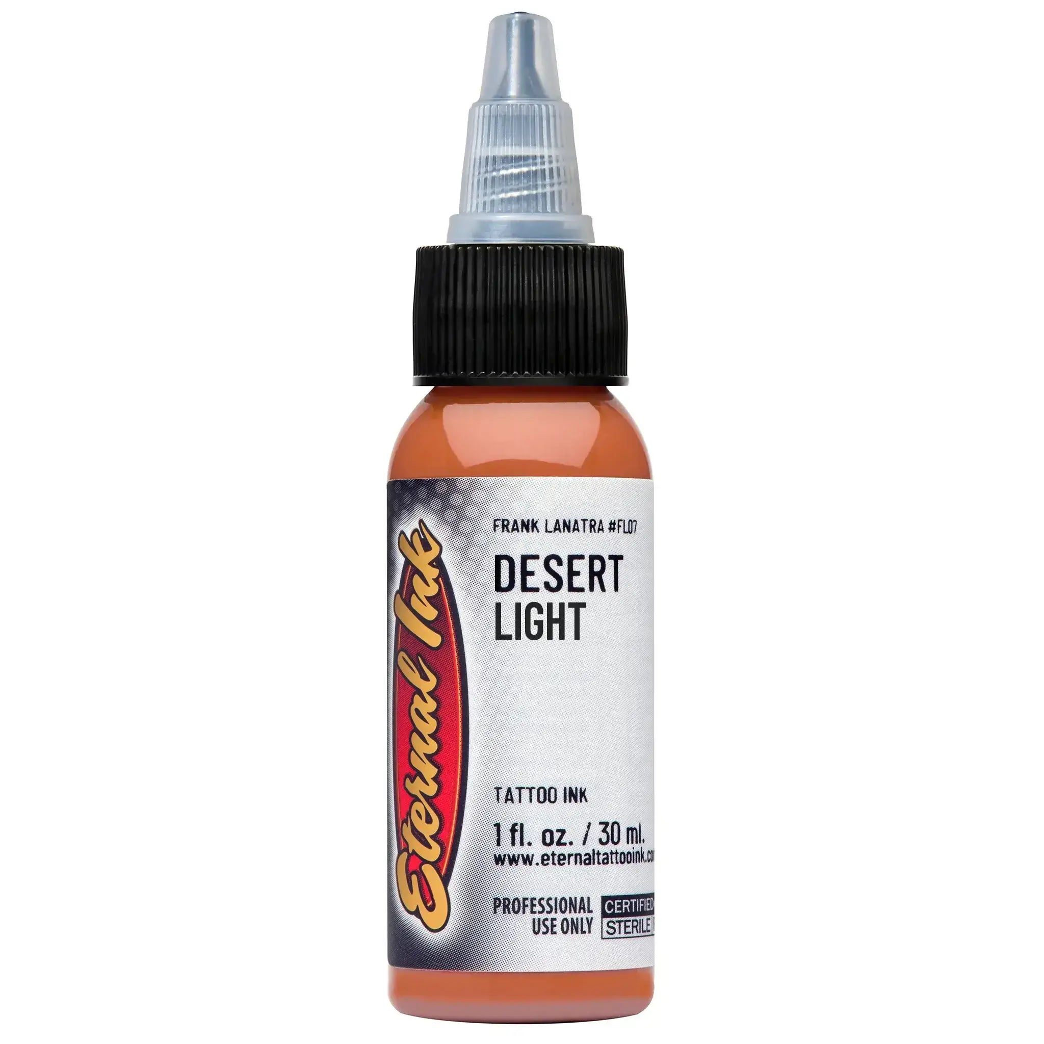 Desert Light Eternal Ink - 1 oz Premium Tattoo Ink for Professional Artists & Tattoo Enthusiasts | Ideal for Fine Line Work, Shading & Permanent Makeup