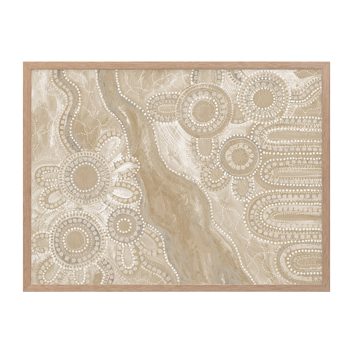 Bila III Neutral Landscape Art Print - Modern Wall Decor for Living Room, Bedroom & Office - Premium Canvas Painting for Home & Office Decor