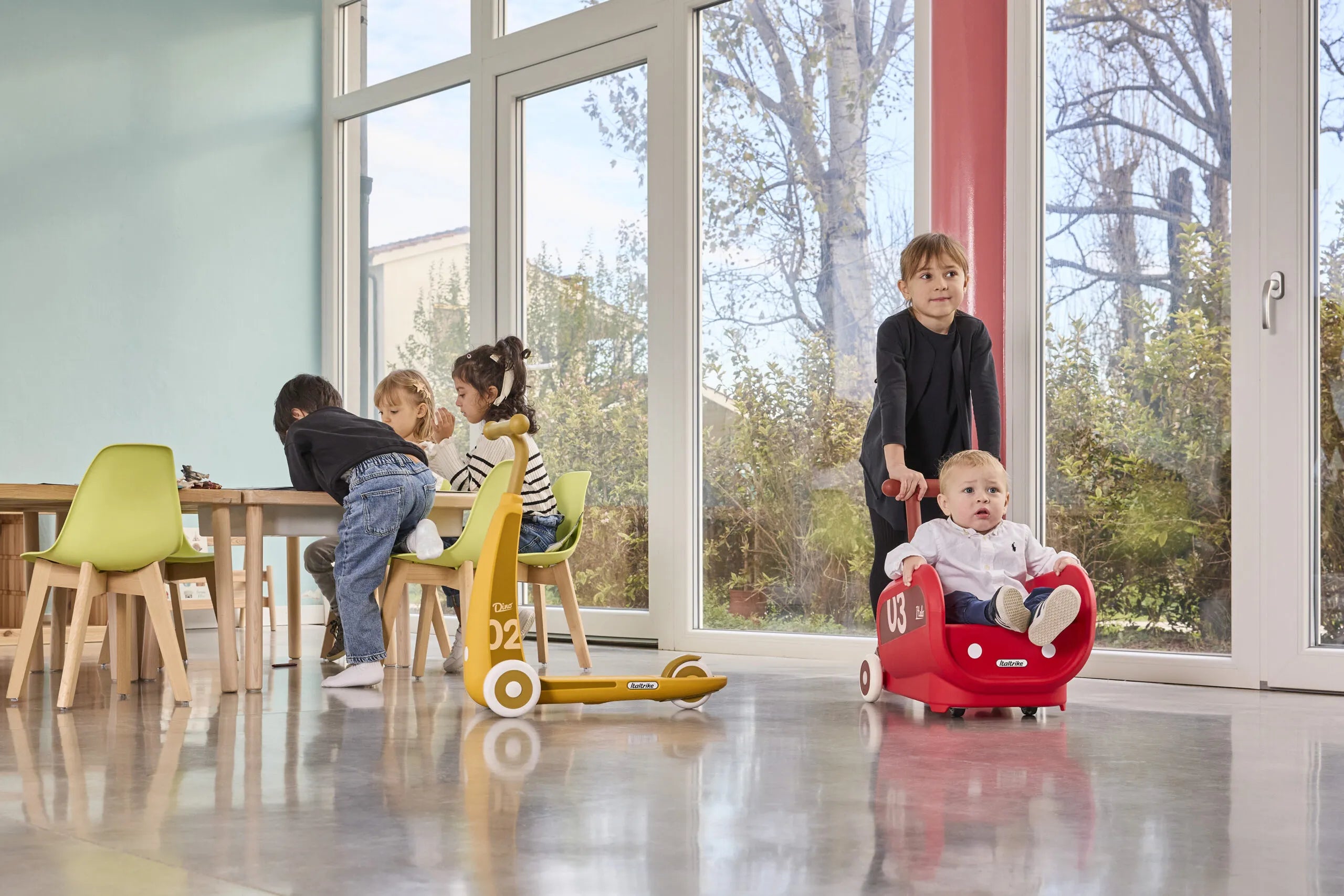 Italtrike Mini Eolo Italo Kids Shopping Cart - Lightweight & Durable Toy Grocery Cart for Toddlers, Pretend Play & Indoor Outdoor Fun - Perfect for Role Play, Supermarket Games & Learning Activities