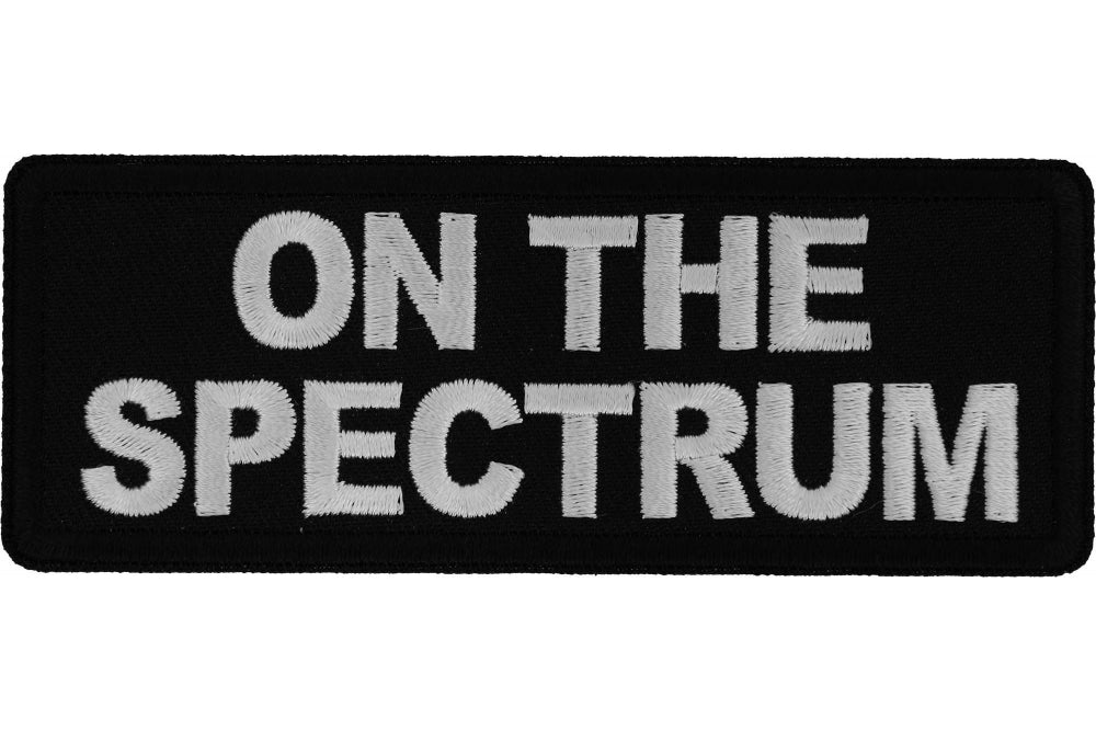 On The Spectrum Autism Awareness Patch - Sensory Friendly Iron-On Badge for Clothing & Backpacks - Show Support for Autism Acceptance & Inclusion