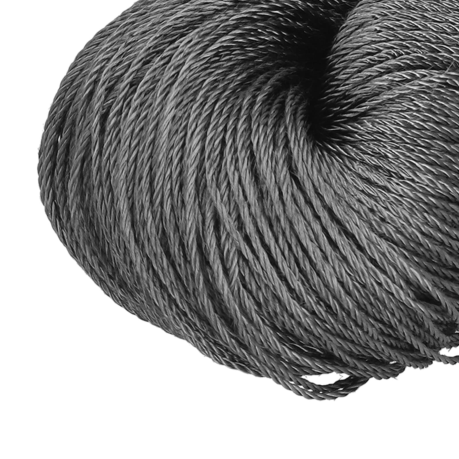 High Strength Flexible Carbon Fiber Rope - 5mm Diameter Graphite Rope with Smooth Heat-Resistant Exterior for Negative Ion Conductive Electrodes | Ideal for High-Temperature Sewing, DIY Projects & Industrial Applications