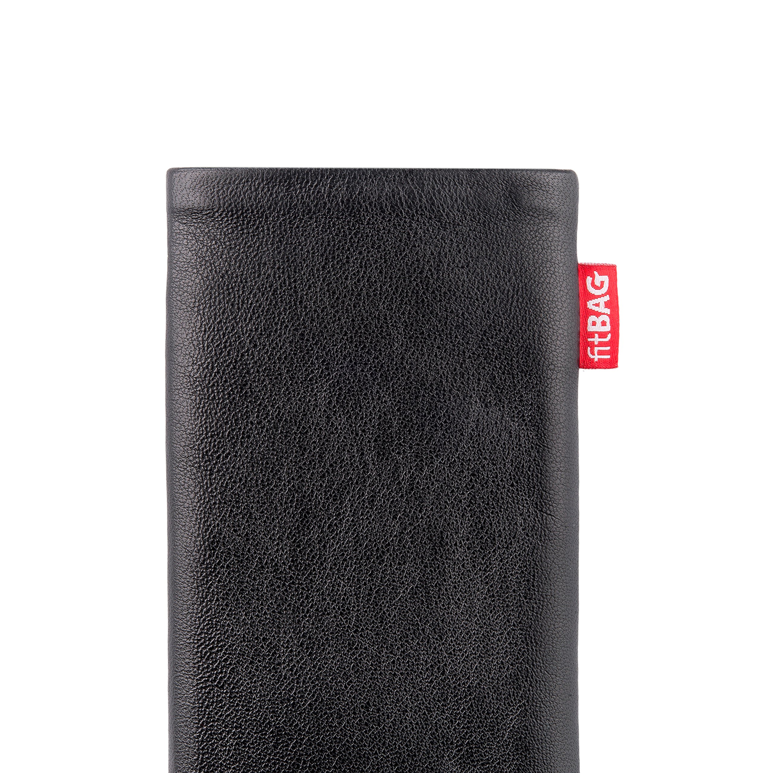 Premium Black Custom-Fit Leather Case for Sony Xperia 1 (2019) | German-Made Genuine Nappa Leather | Soft Microfiber Lining for Screen Protection & Cleaning | Slim Protective Phone Cover for Work & Travel