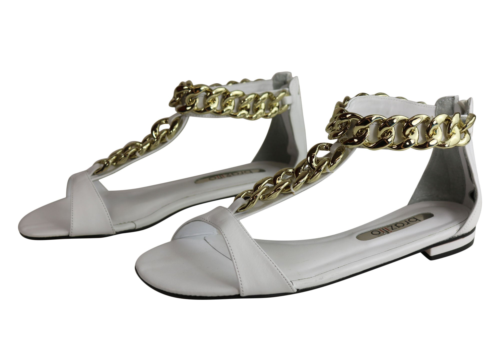 Brazilio Women's Fashion Sandals with Ornamental Details - Comfortable Summer Beach Shoes for Outdoor Walking and Vacation