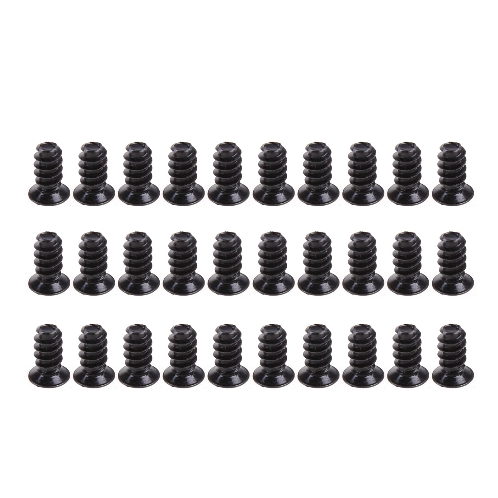 Haiki 30 Pcs PC Radiator Screw Set - Flat Head Tapping Screws for Computer Case Cooling, Case Fan & Radiator Mounting - Perfect for Gaming PC, Workstation, and DIY Computer Builds
