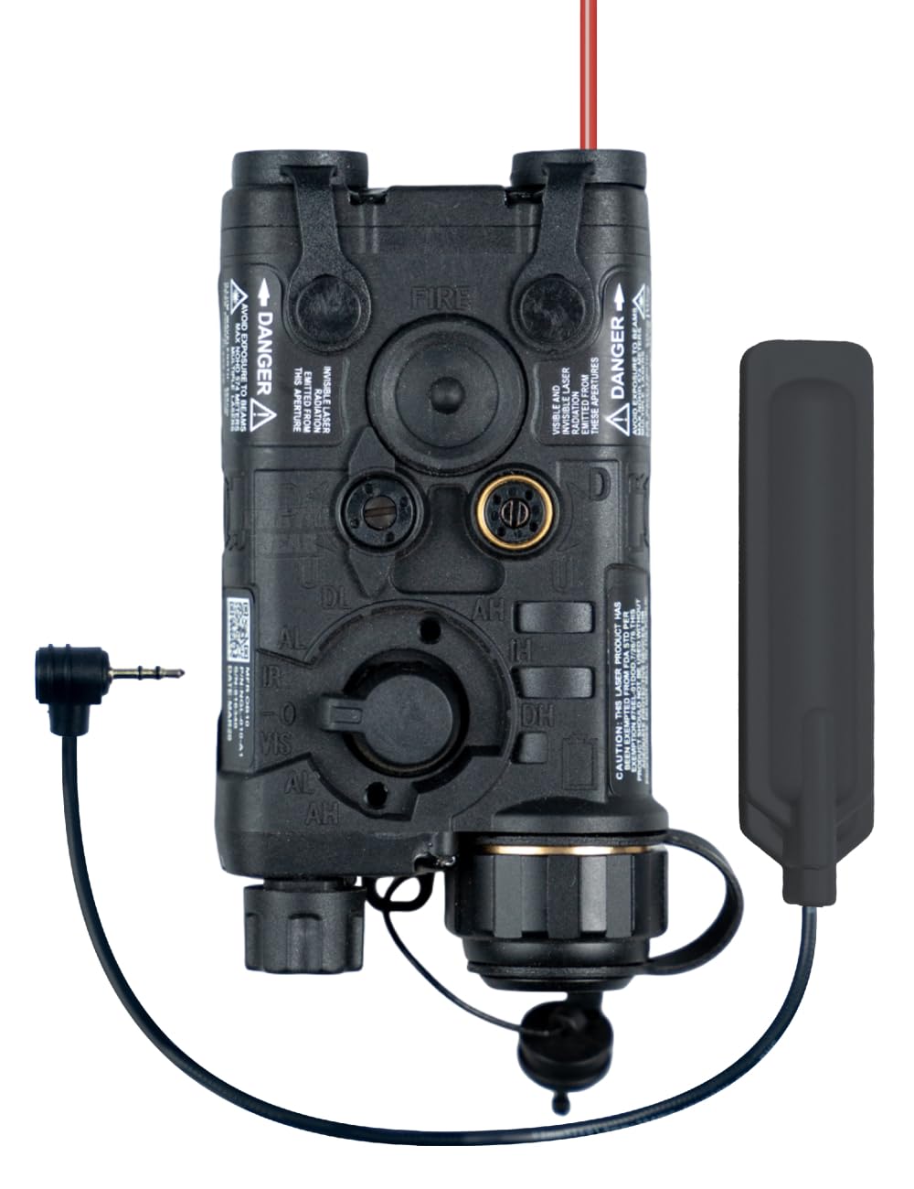 FMA PEQ NGAL Mini IR Laser Sight with Red Laser & White LED Flashlight - Under 5mW Output for Airsoft AEG GBB CQB | Tactical Training & Night Operations Accessory