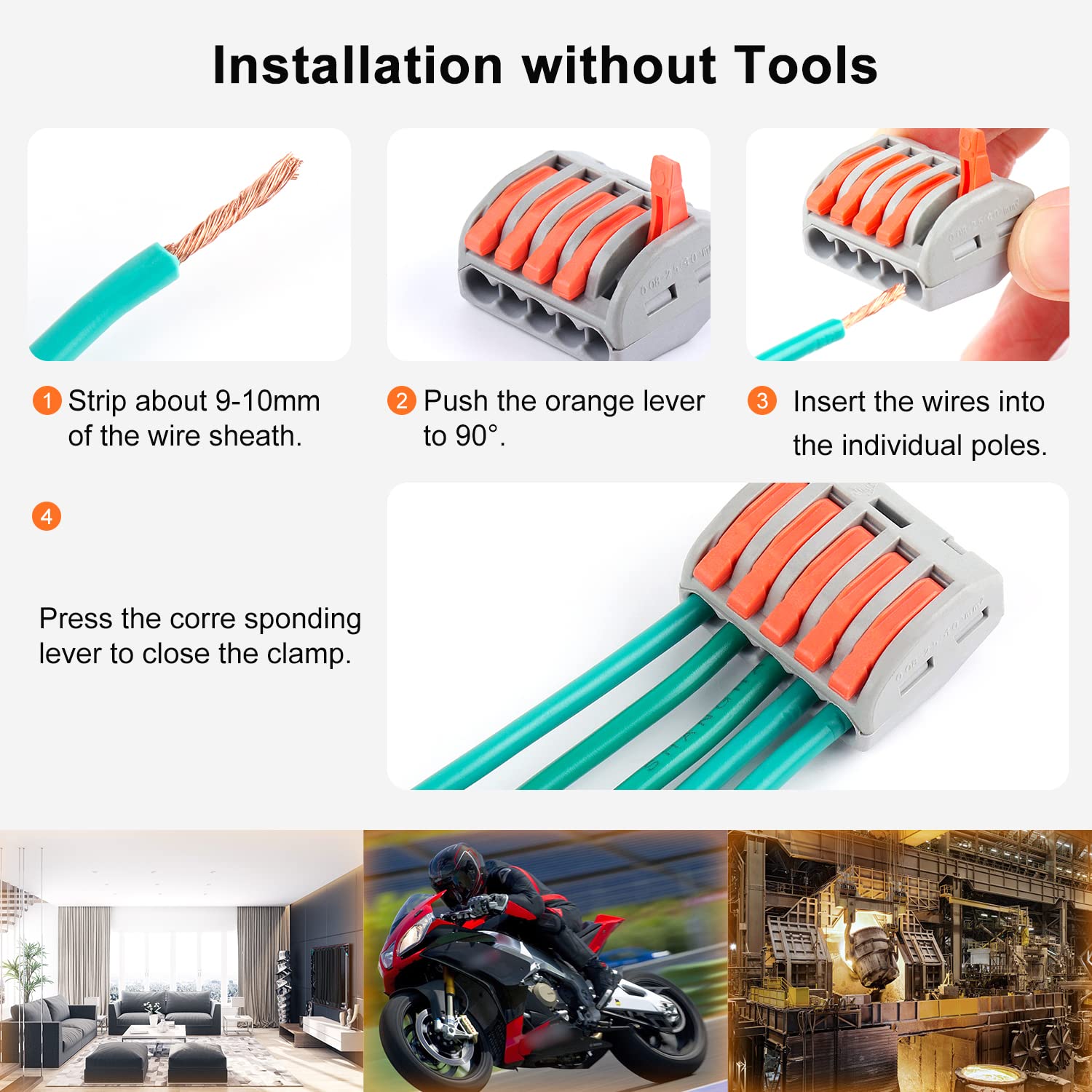 171 PCS Lever Wire Connectors Kit - Electrical Wire Nuts for 28-12 AWG, Compact Splicing Connectors with Quick Disconnect, 2/3/4/5 Conductor Combination - Ideal for Home Wiring, Electrical Repairs, and DIY Projects