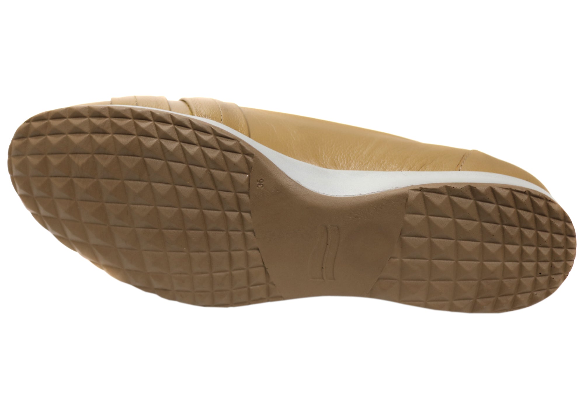 Opananken Yasmine Women's Comfortable Brazilian Leather Flats - Soft Slip-On Loafers for Work, Travel & Casual Wear