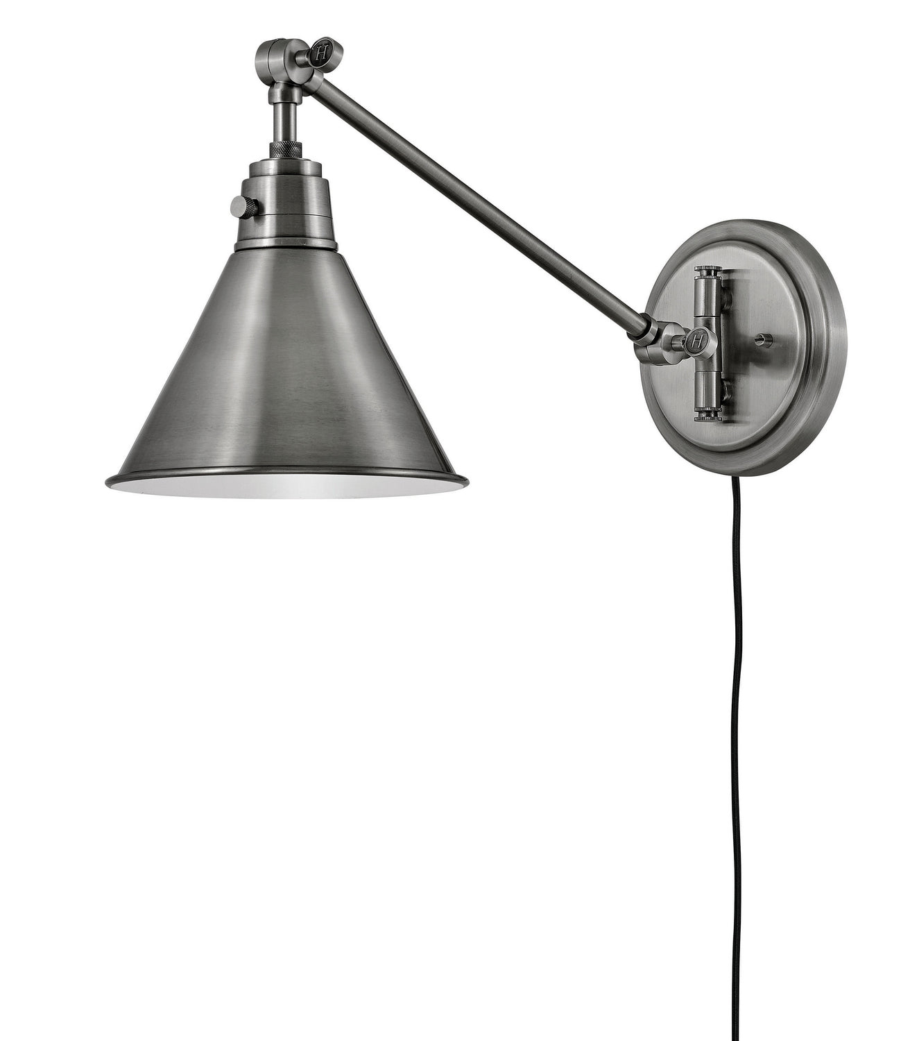 Arti LED Wall Sconce in Polished Antique Nickel - Modern Lighting Fixture for Bedroom, Living Room & Hallway