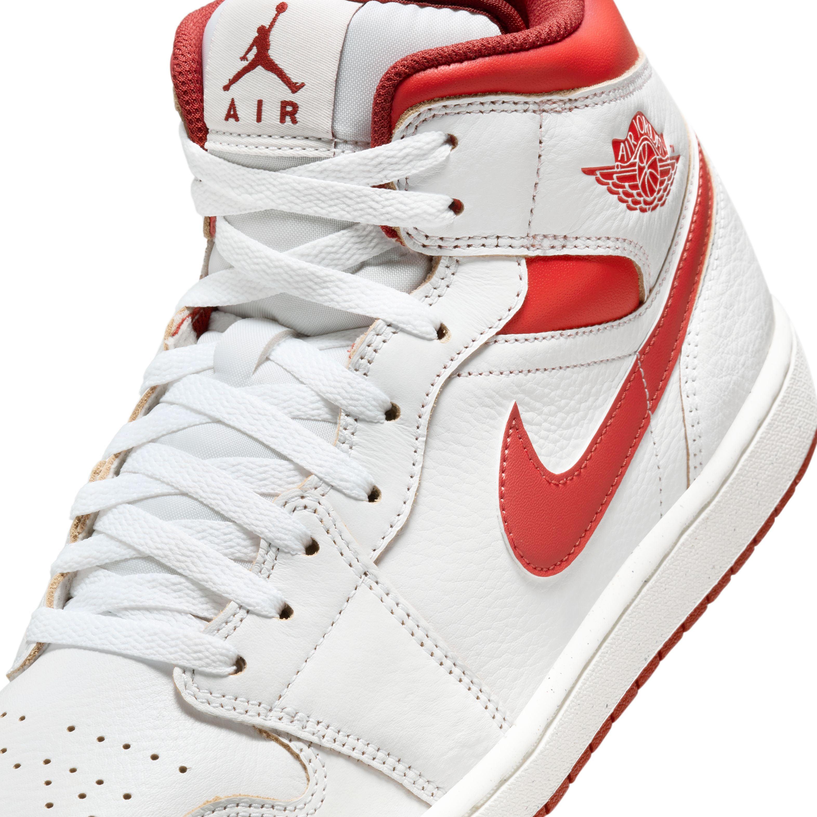 Air Jordan 1 Mid SE 'Dune Red' Men's Basketball Shoes - Retro Sneakers for Casual Wear & Street Style Fashion