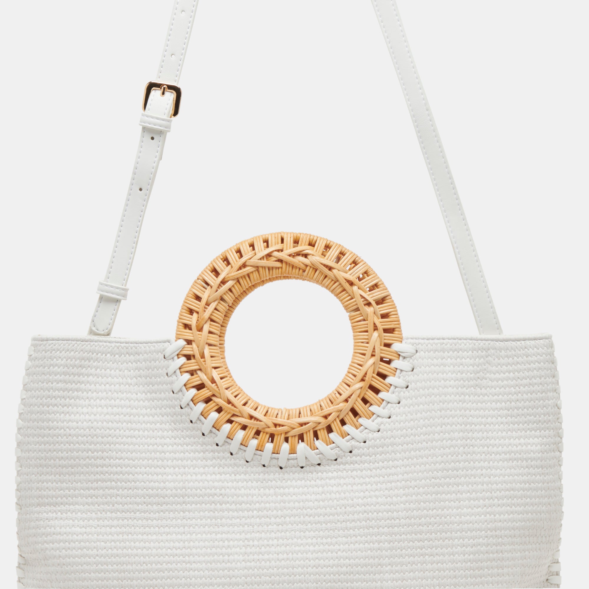 LILAH White Embossed Stella Clutch Bag for Women - Elegant Evening Purse for Parties, Weddings & Special Occasions