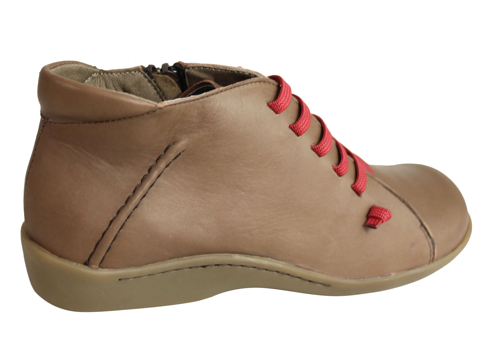 Flex & Go Aubree Women's Comfort Leather Ankle Boots - Made in Portugal - Stylish & Comfortable for Work, Travel & Everyday Wear