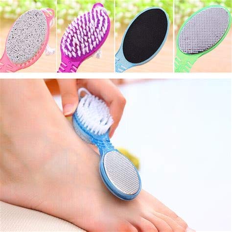 LUXURIA 4-in-1 Foot Care Kit - Pedicure Brush, Pumice Stone, Scrubber & Callus File for Soft Smooth Feet - Perfect for Home Spa, Pedicure & Exfoliation