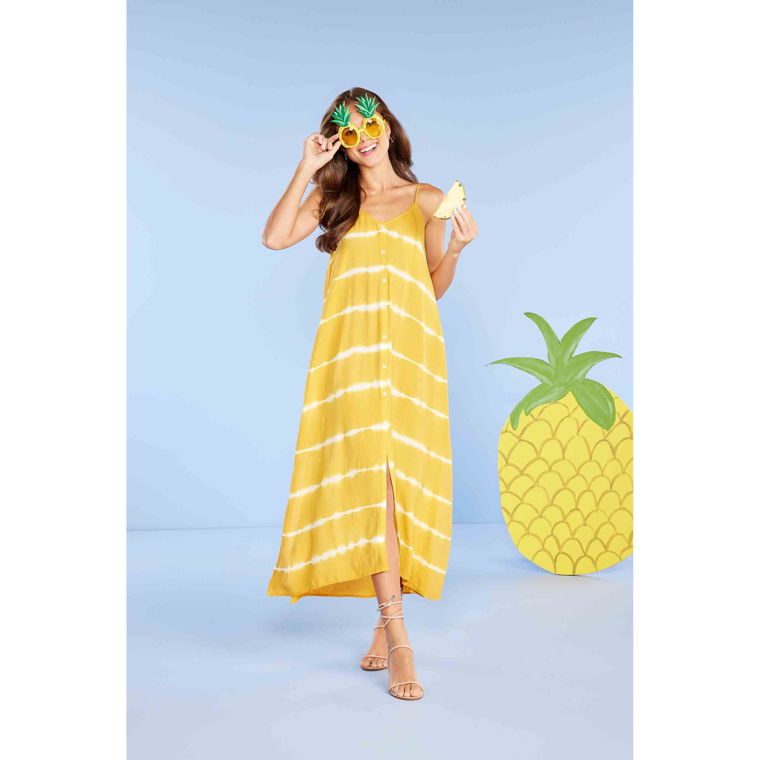 Mud Pie Women's Sleeveless Maxi Dress - Flowy Summer Beach Dress for Vacation, Party & Casual Wear