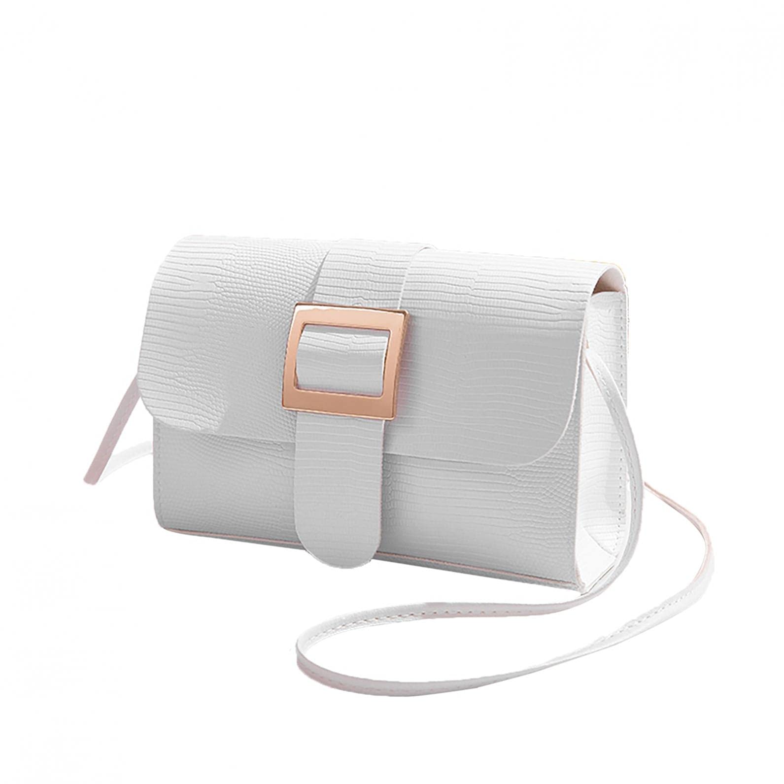 PATOPO Women's Solid Color Square Shoulder Bag - Stylish Crossbody Messenger Purse for Ladies, Elegant Clutch Handbag - Perfect for Work, Travel & Daily Use