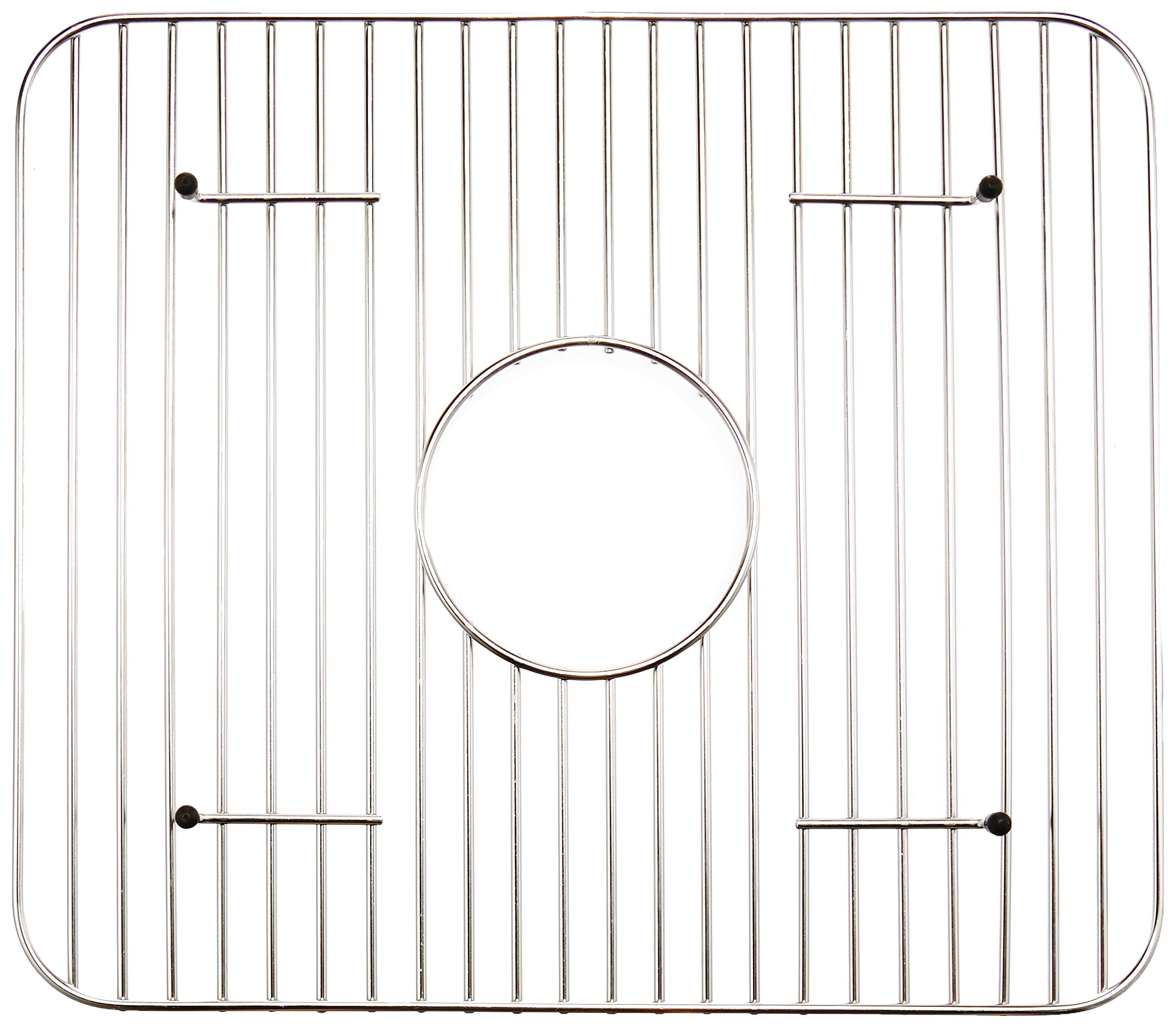 Whitehaus Collection WHREV2018 Stainless Steel Kitchen Grid Organizer - Durable Rack for Pots, Pans & Utensils Storage - Perfect for Pantry, Cabinet & Countertop Organization
