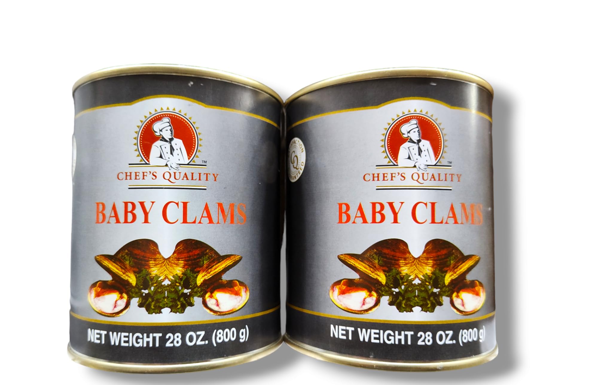 Premium Baby Clams (2 Pack, 56oz Total) - High-Quality Chef's Choice for Pasta, Chowder & Seafood Dishes - Includes Free Keychain Gift