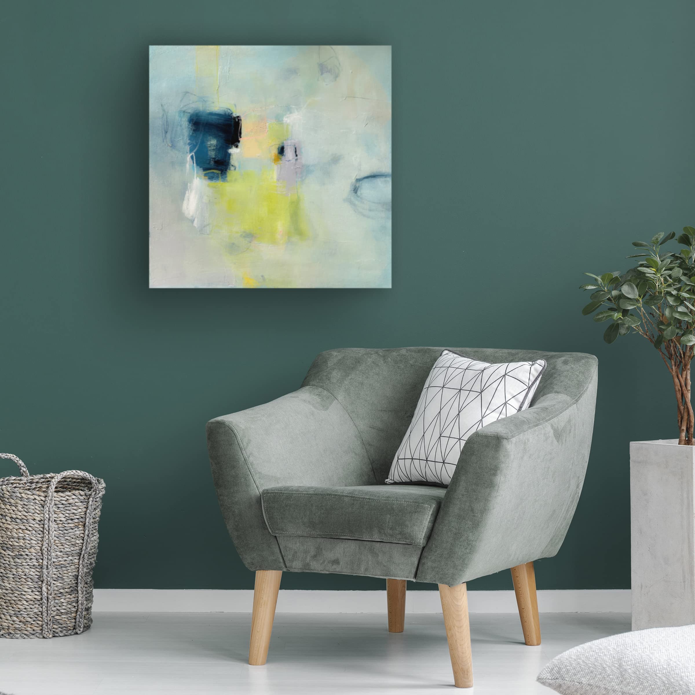 Trademark Fine Art 'Out of The Shadows' Canvas Wall Art by Mila Apperlo - Modern Abstract Painting for Living Room, Bedroom & Office Decor