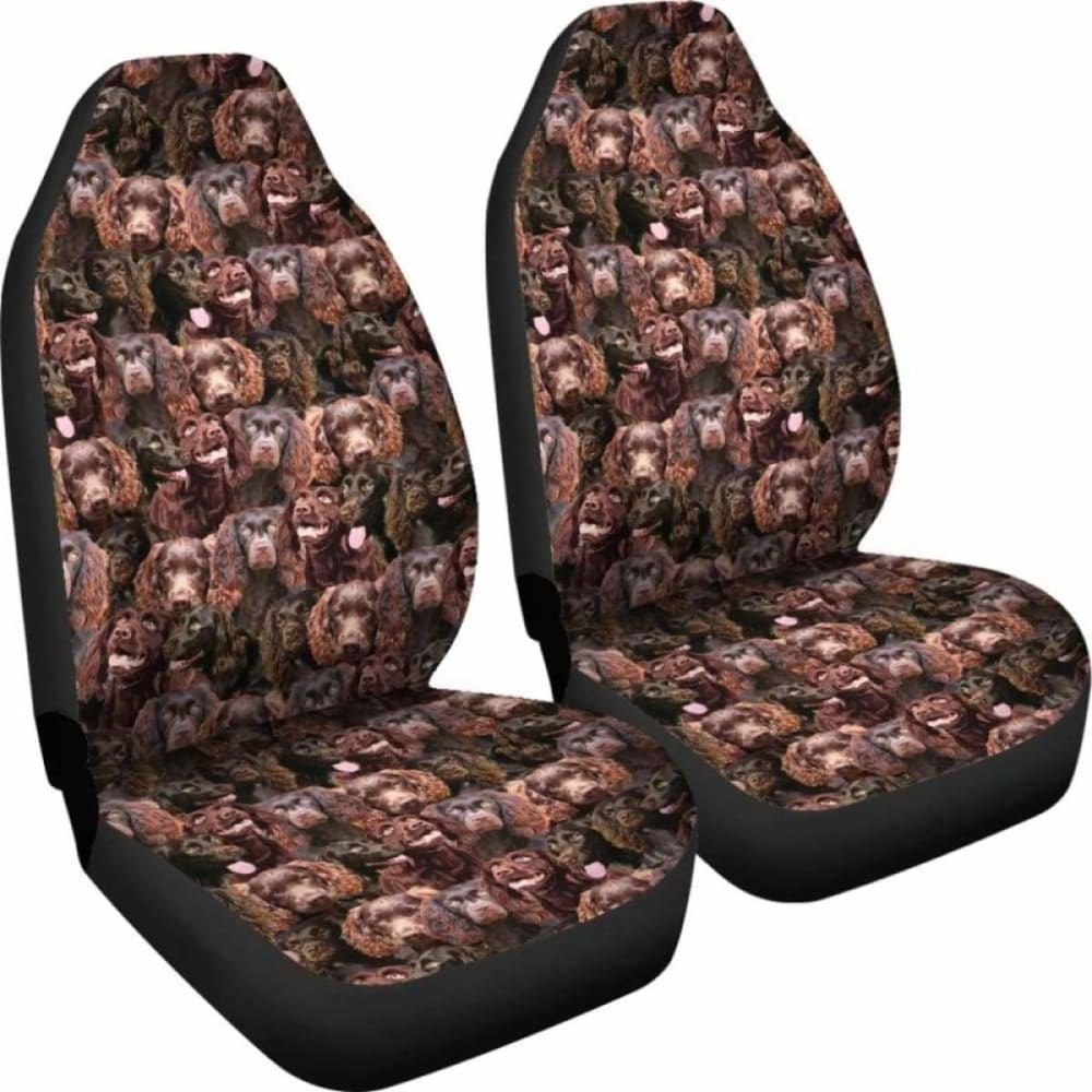 Boykin Spaniel Full Face Car Seat Covers for Dogs - Waterproof Pet Seat Protector - Perfect for Travel, Road Trips & Daily Commute