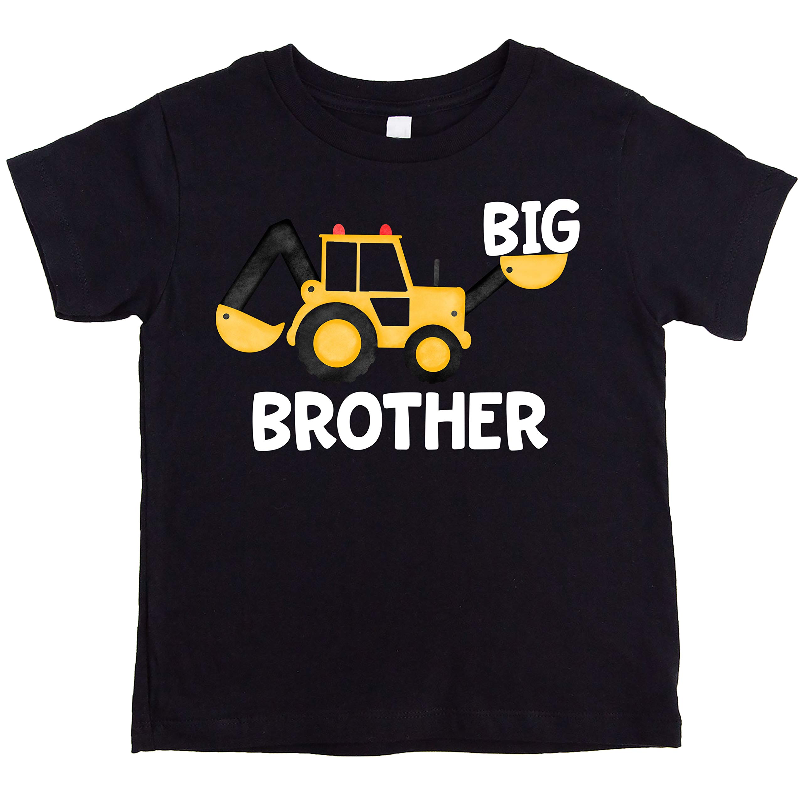 Big Brother Construction Shirt - Cute Sibling Reveal Announcement T-Shirt for Boys - Toddler Big Brother Outfit - Perfect for Gender Reveal Parties & New Sibling Photos