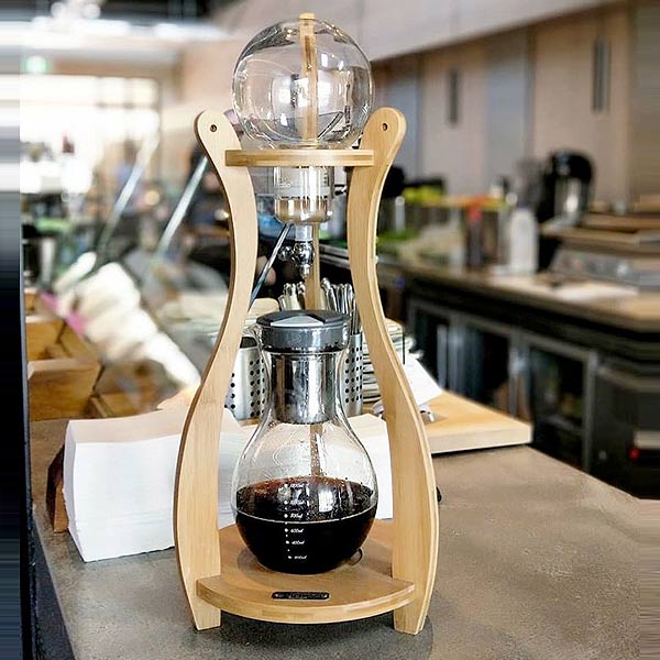Tiamo Cold Dripper HG6333 - Premium Bamboo Coffee Dripper for Iced Coffee & Cold Brew at Home | Perfect for Kitchen, Office & Outdoor Use