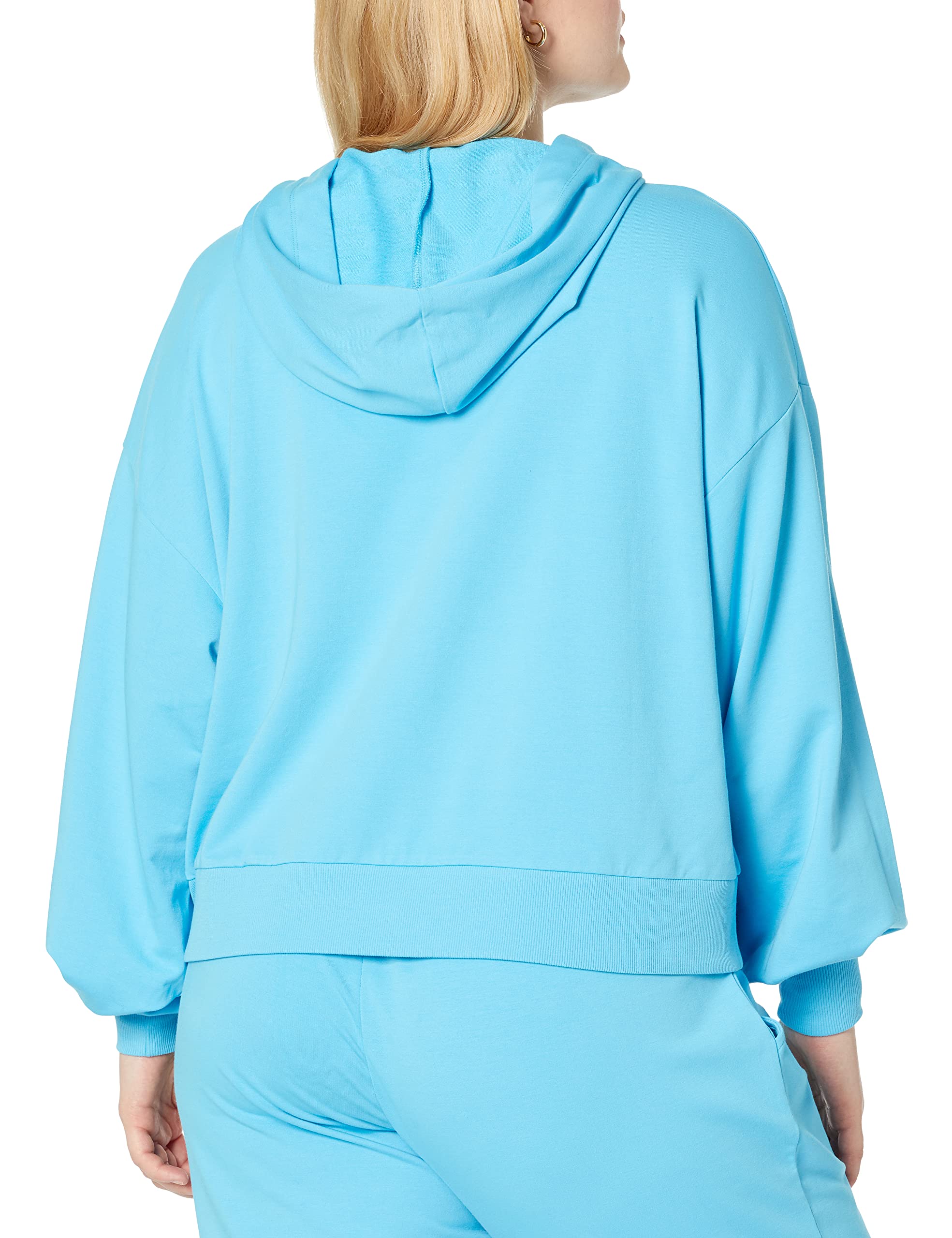 The Drop Women's Mayla Supersoft Stretch Cropped Hoodie - Cozy Pullover Sweatshirt for Casual Wear & Lounge Outfits