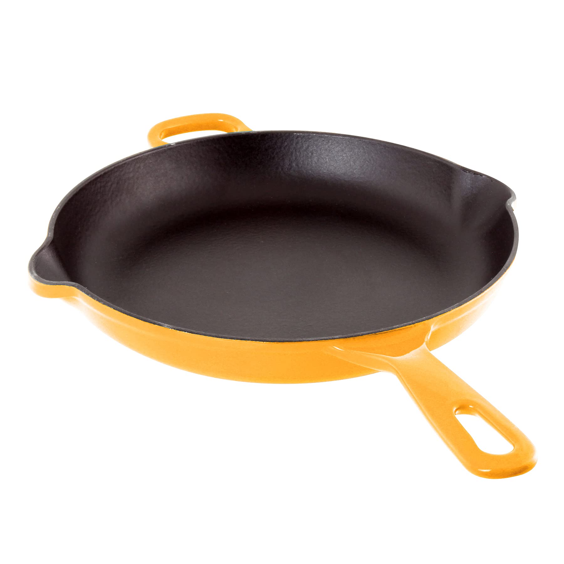 Premium Chantal Enameled Cast Iron 10-Inch Skillet - Marigold Yellow | Durable & Even Heat Distribution | Perfect for Searing, Frying & Baking | Stovetop to Oven Safe Cookware for Home Chefs